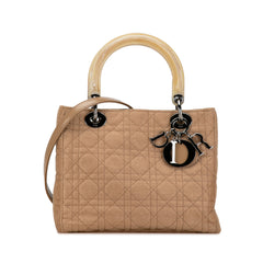 Medium Wool Cannage Lady Dior