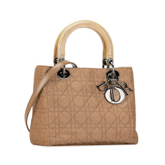 Medium Wool Cannage Lady Dior