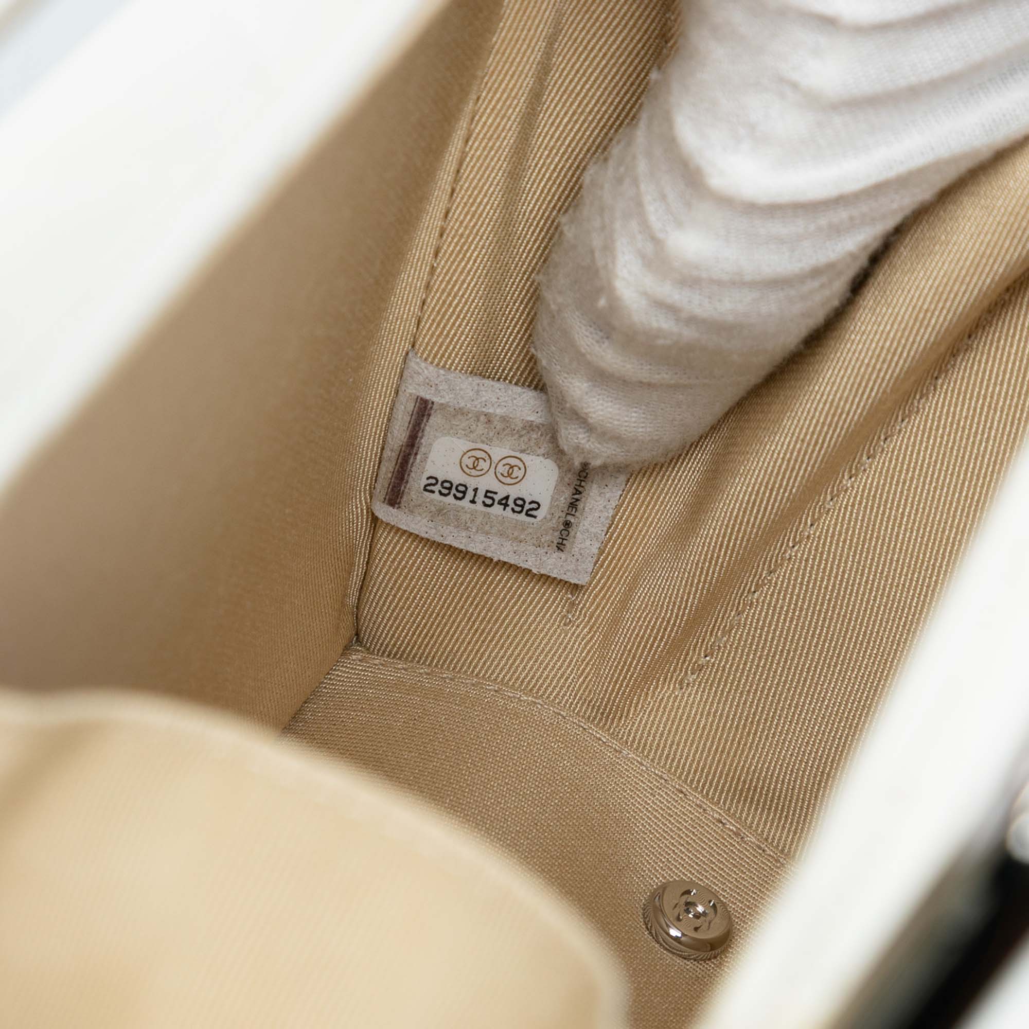 Quilted Lambskin Metal Bar Convertible Clutch