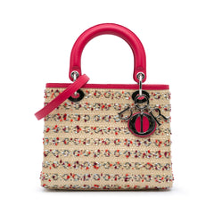Medium Woven Raffia Lady Dior