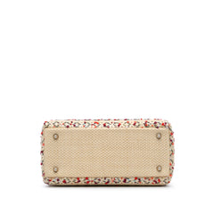 Medium Woven Raffia Lady Dior