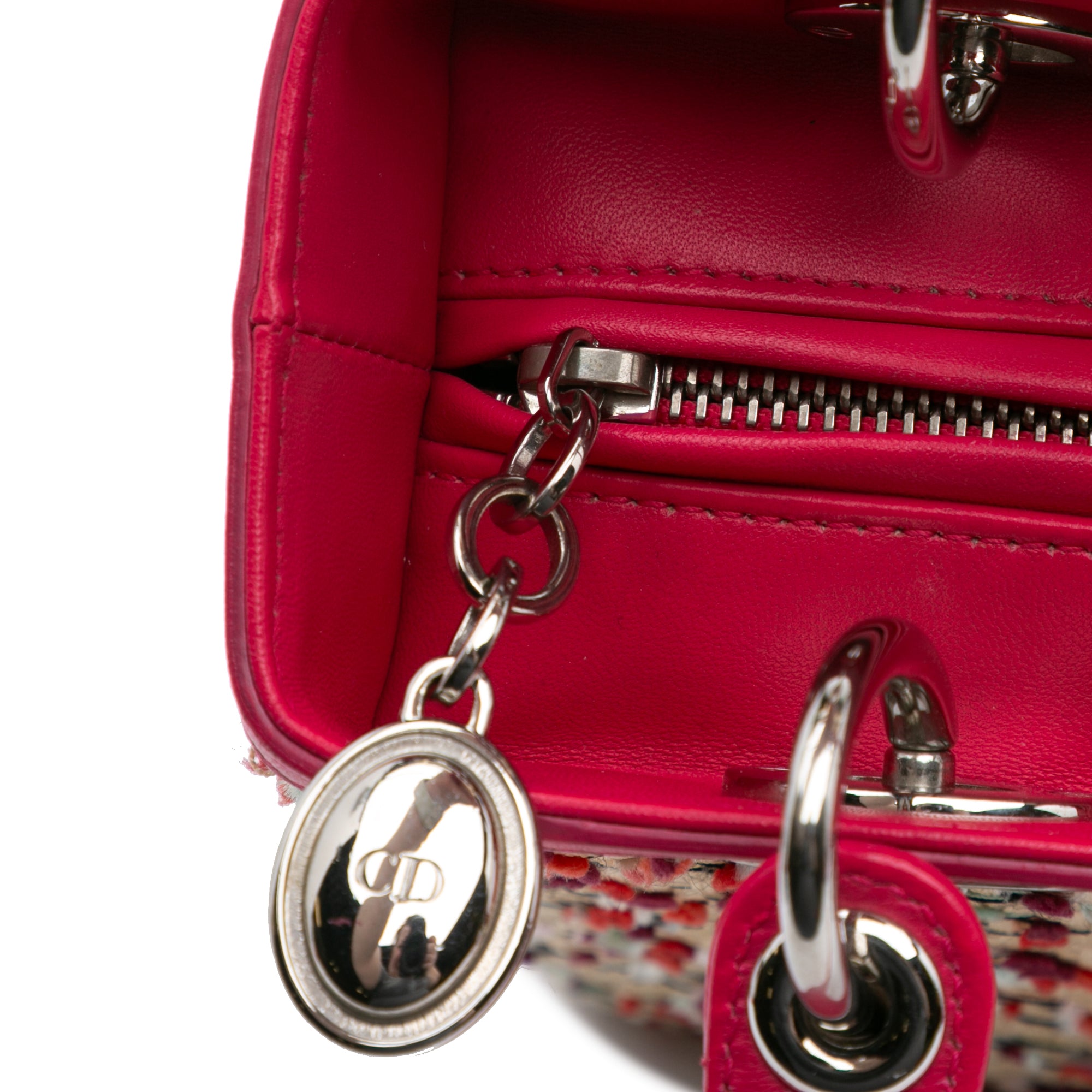 Medium Woven Raffia Lady Dior