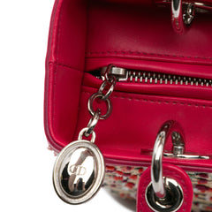 Medium Woven Raffia Lady Dior