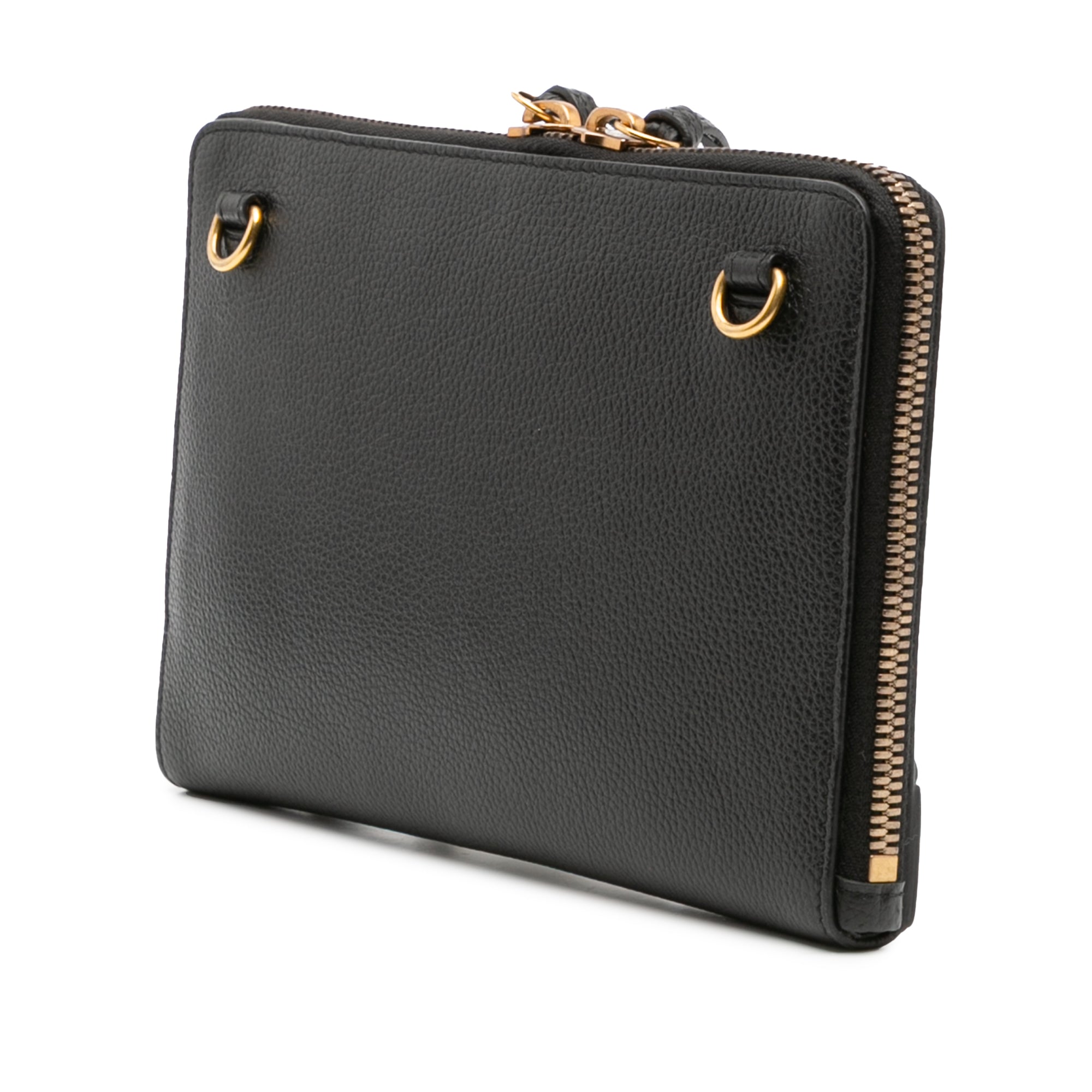 Pebbled Leather Neo Classic City Pouch Crossbody