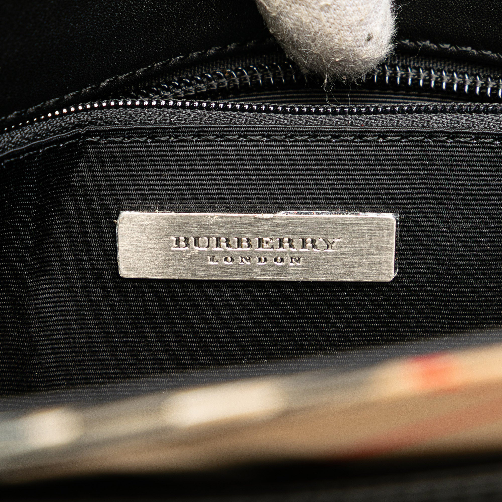 Nova Check Trimmed Leather Handbag