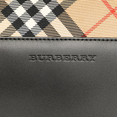 Nova Check Trimmed Leather Handbag