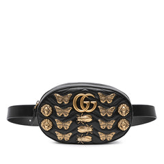 GG Marmont Matelasse Leather Animalier Belt Bag