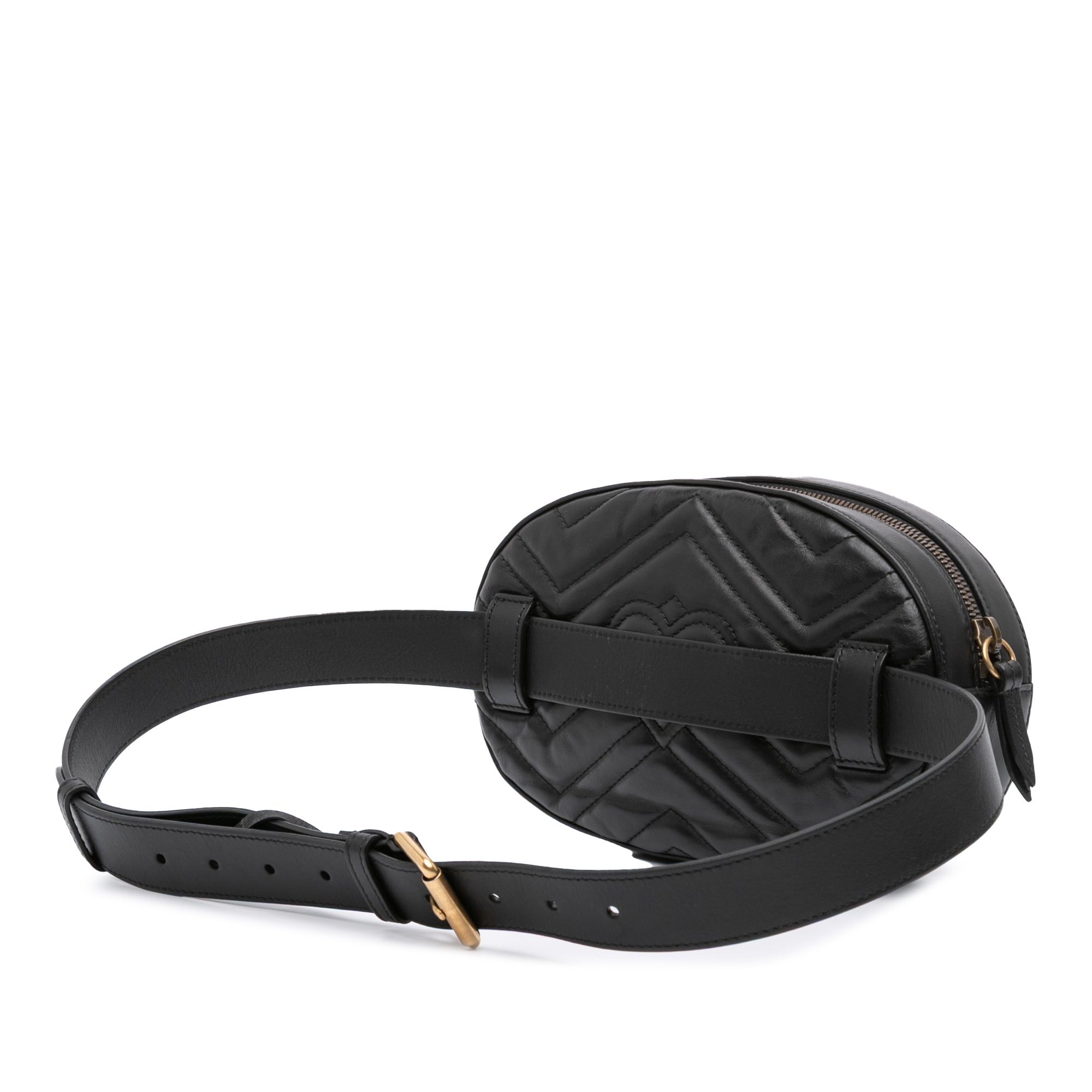 GG Marmont Matelasse Leather Animalier Belt Bag