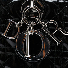 Large Patent Cannage Lady Dior