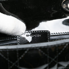 Large Patent Cannage Lady Dior