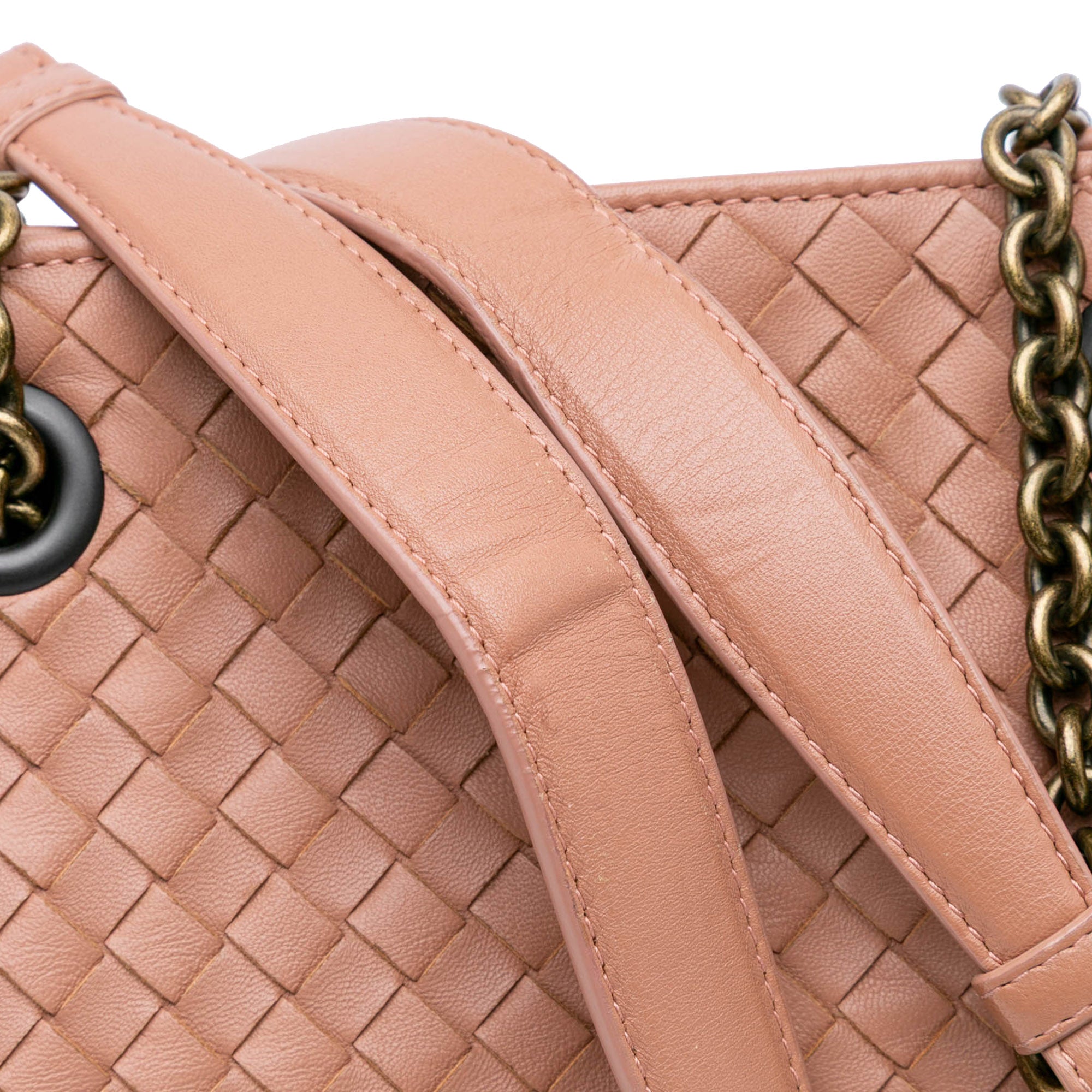 Medium Nappa Intrecciato Double Chain Tote