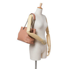 Medium Nappa Intrecciato Double Chain Tote