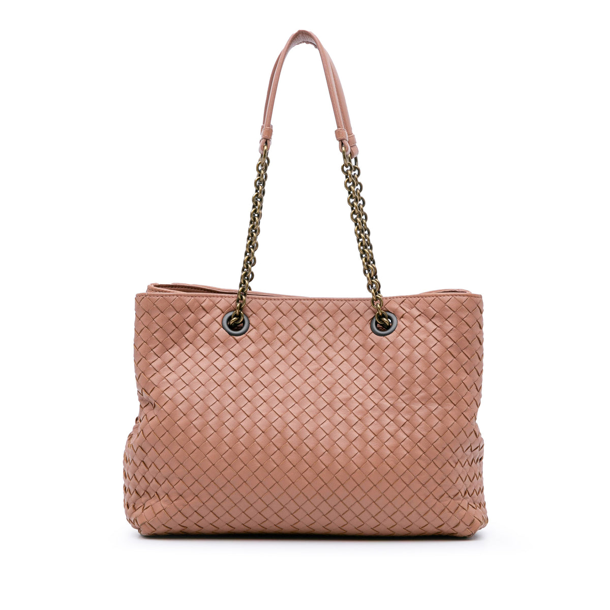 Medium Nappa Intrecciato Double Chain Tote