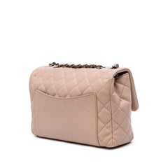 Medium CC Quilted Calfskin Single Flap