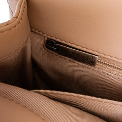 Medium CC Quilted Calfskin Single Flap