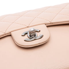 Medium CC Quilted Calfskin Single Flap