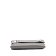 Saffiano Cuir Twist Lock Chain Flap
