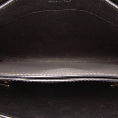Saffiano Cuir Twist Lock Chain Flap