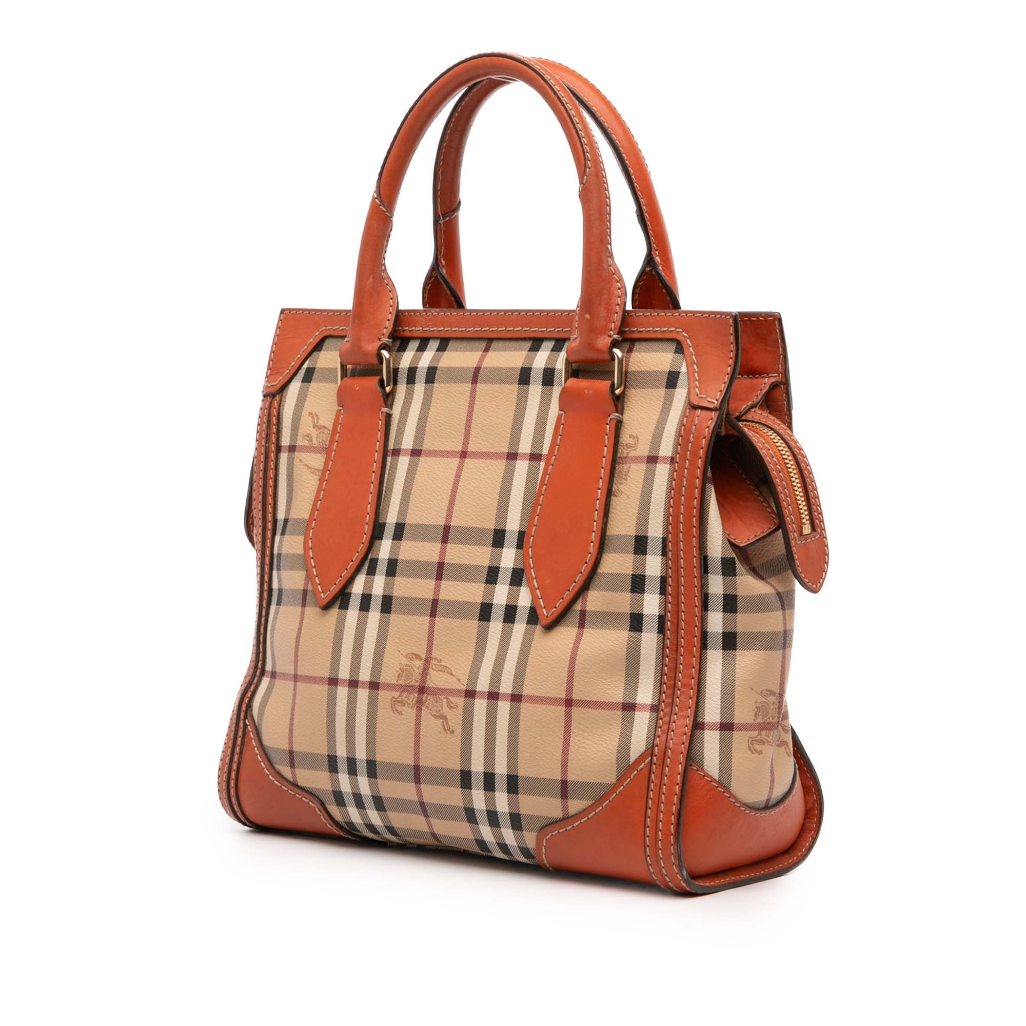 Small Haymarket Check Coated Canvas Honeywood Tote
