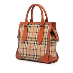 Small Haymarket Check Coated Canvas Honeywood Tote