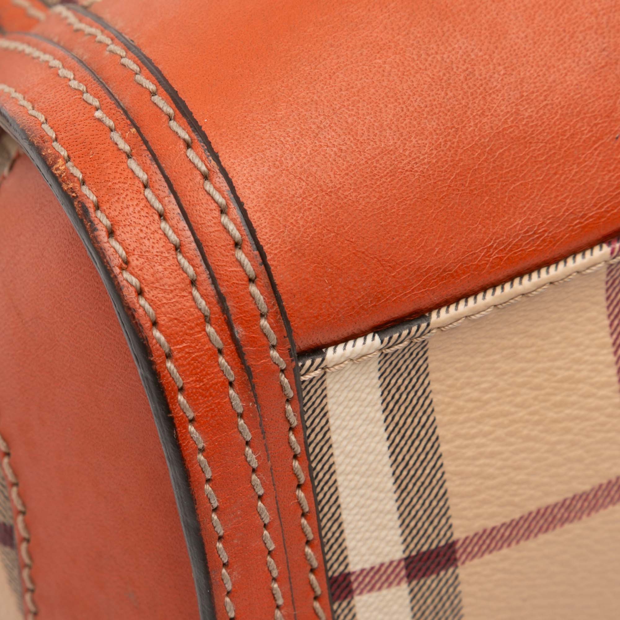 Small Haymarket Check Coated Canvas Honeywood Tote