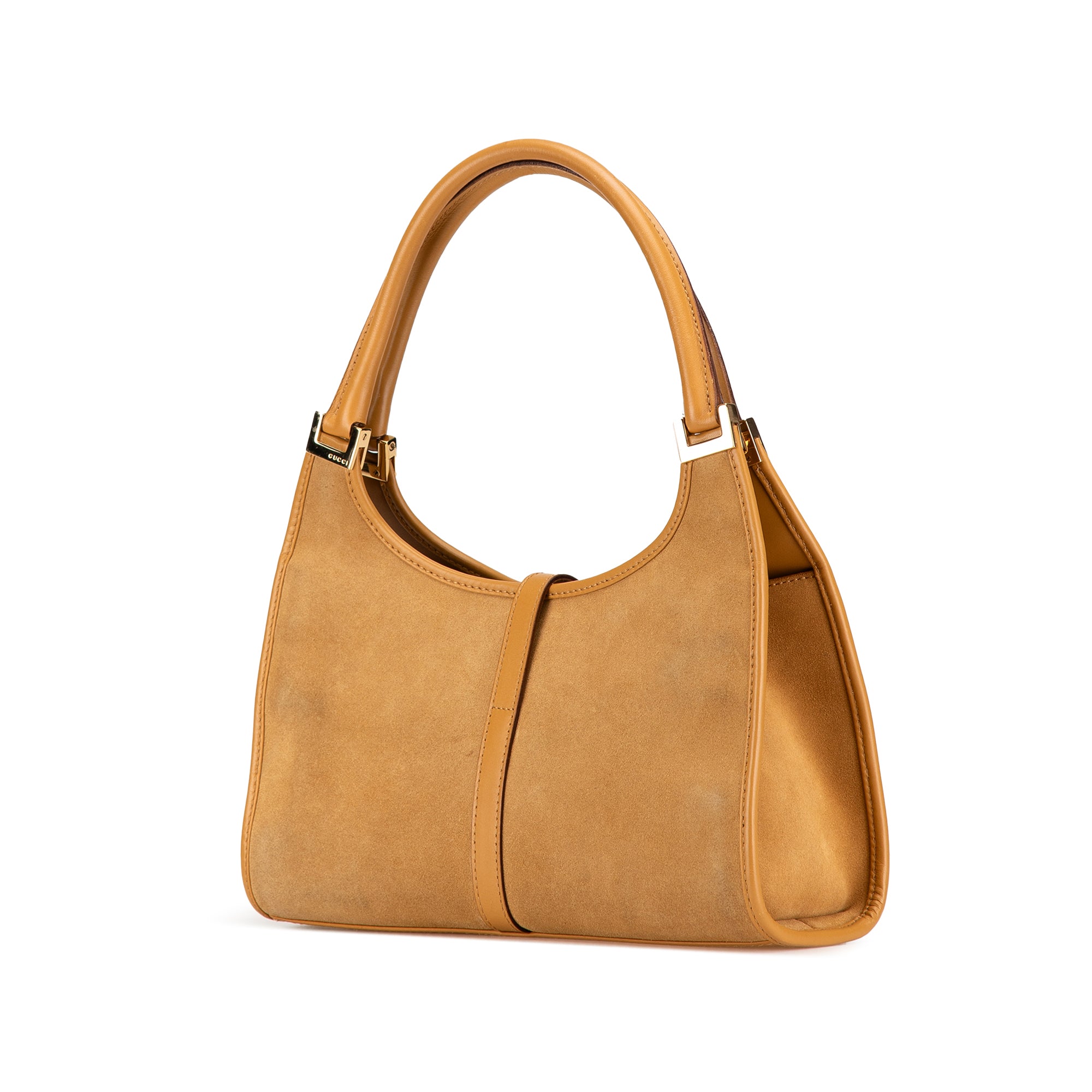 Suede Jackie Bardot Shoulder Bag