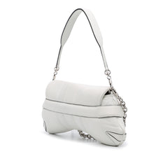 Small Leather Horsebit Chain Satchel