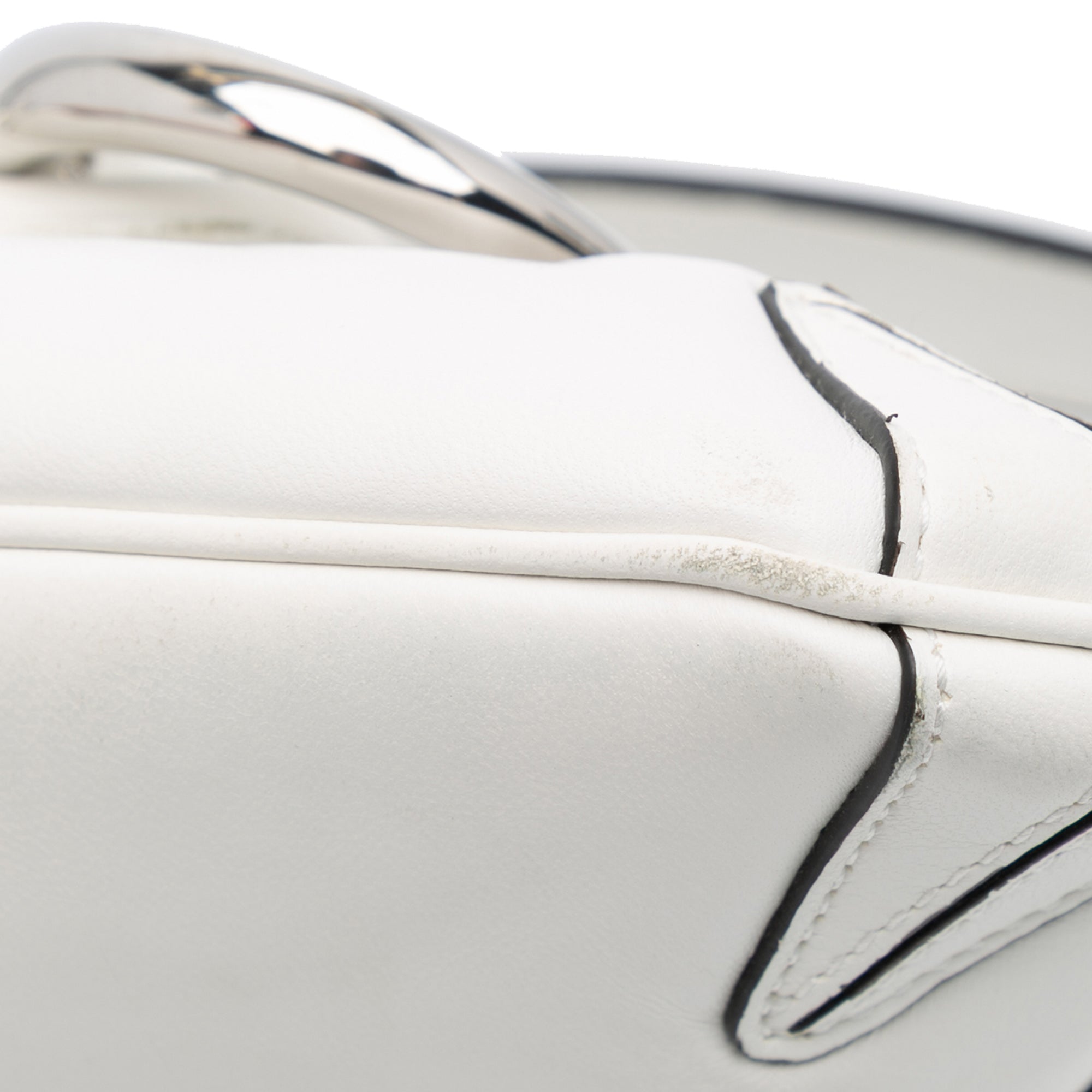 Small Leather Horsebit Chain Satchel