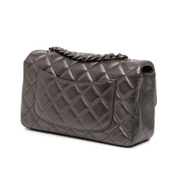 Mini Rectangular Classic Metallic Lambskin Single Flap