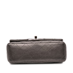 Mini Rectangular Classic Metallic Lambskin Single Flap