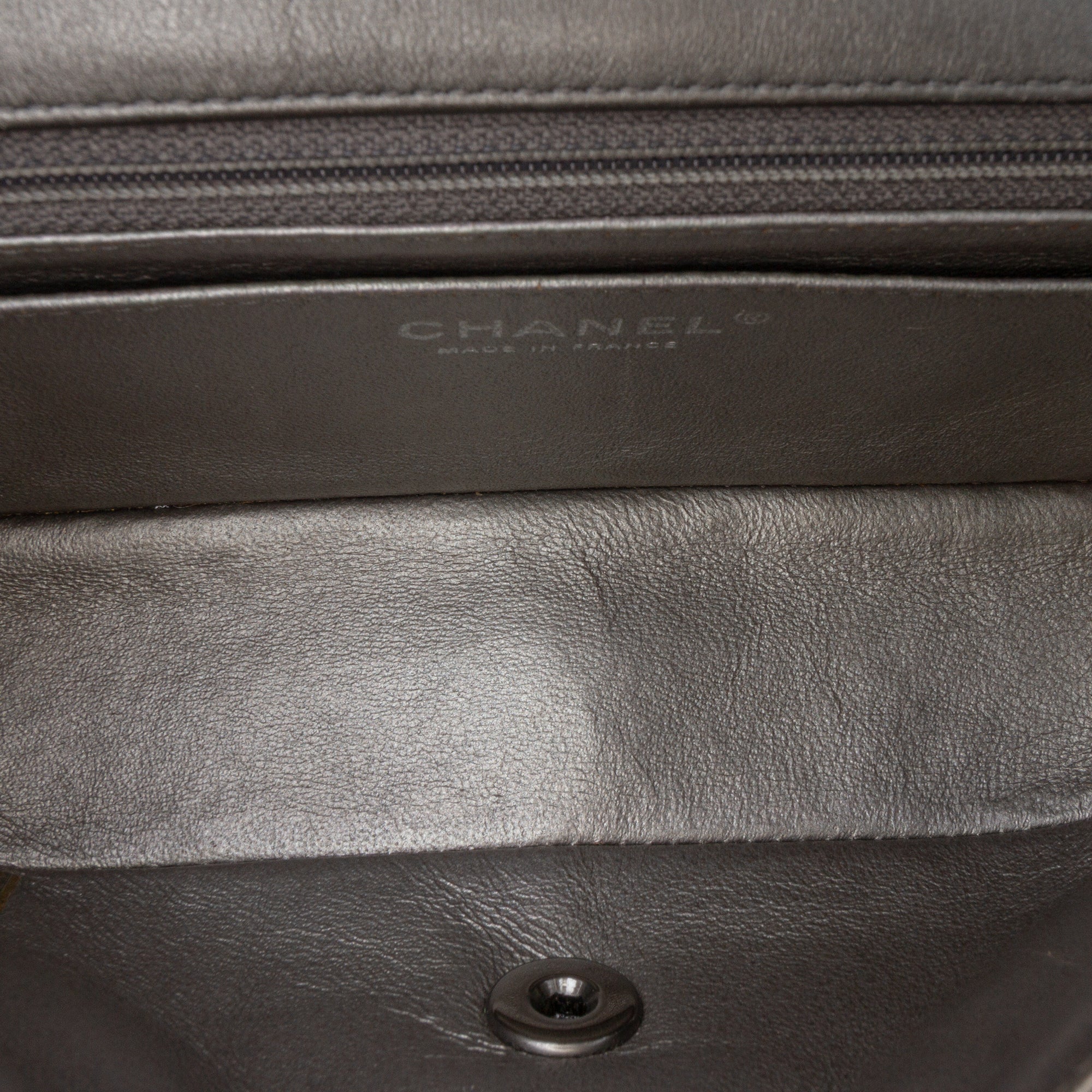 Mini Rectangular Classic Metallic Lambskin Single Flap