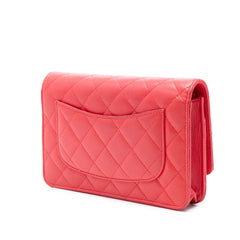 CC Quilted Lambskin Wallet on Chain