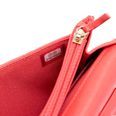 CC Quilted Lambskin Wallet on Chain