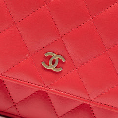 CC Quilted Lambskin Wallet on Chain