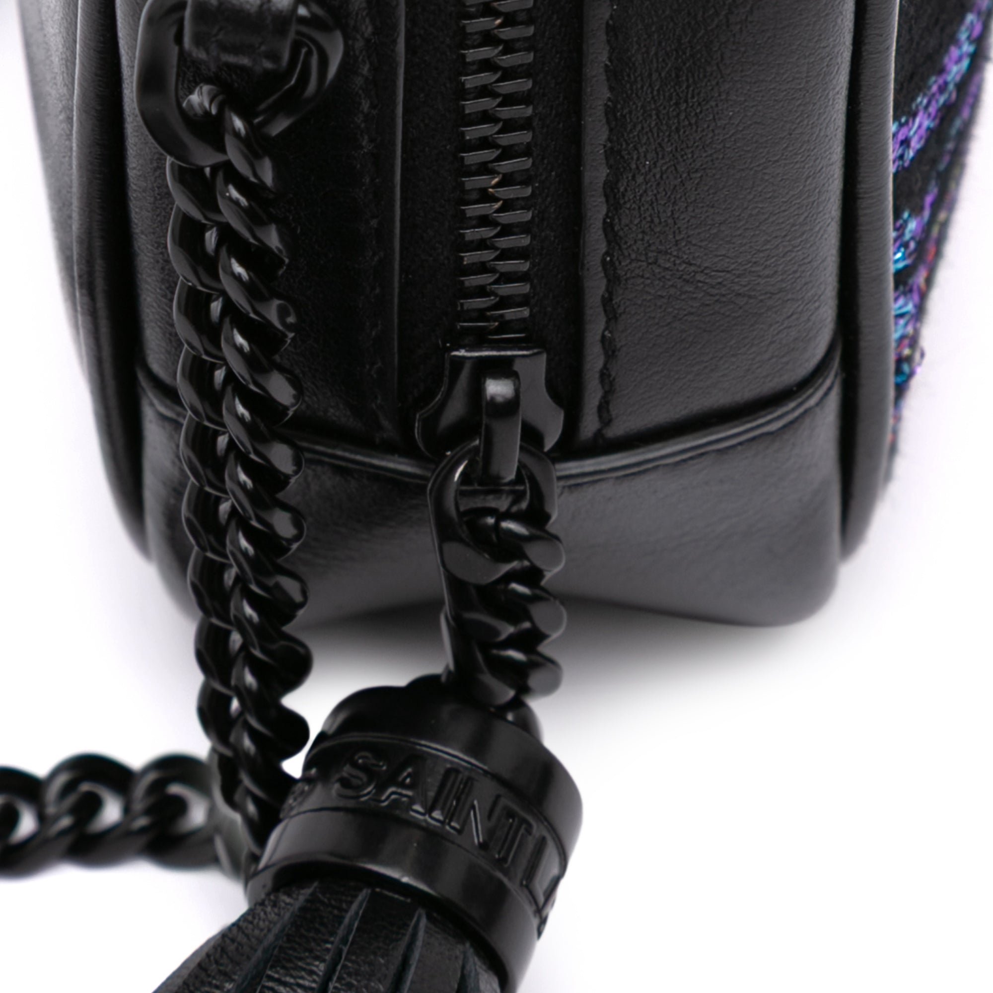 Canvas Metallic Tiger Print Monogram Lou Camera Bag