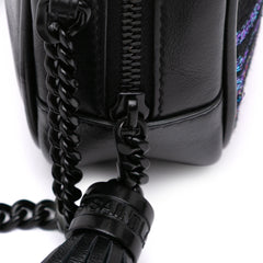 Canvas Metallic Tiger Print Monogram Lou Camera Bag
