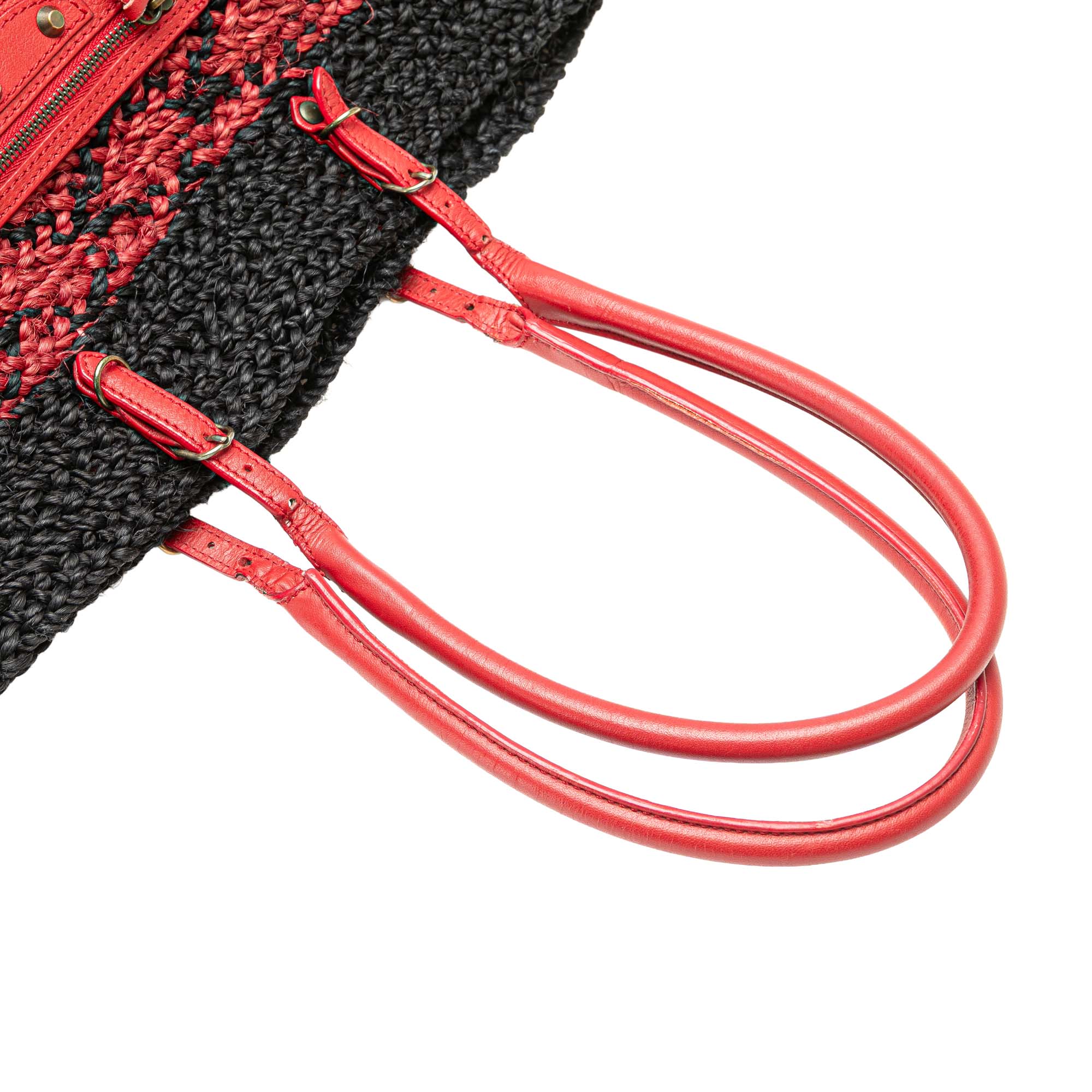 Raffia Motocross Classic Panier Basket Tote