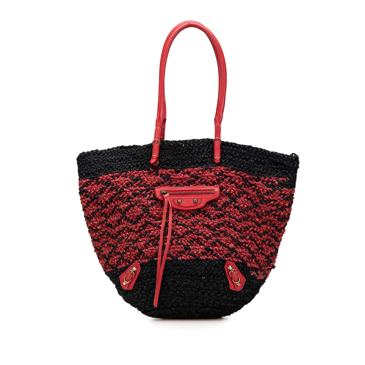 Raffia Motocross Classic Panier Basket Tote