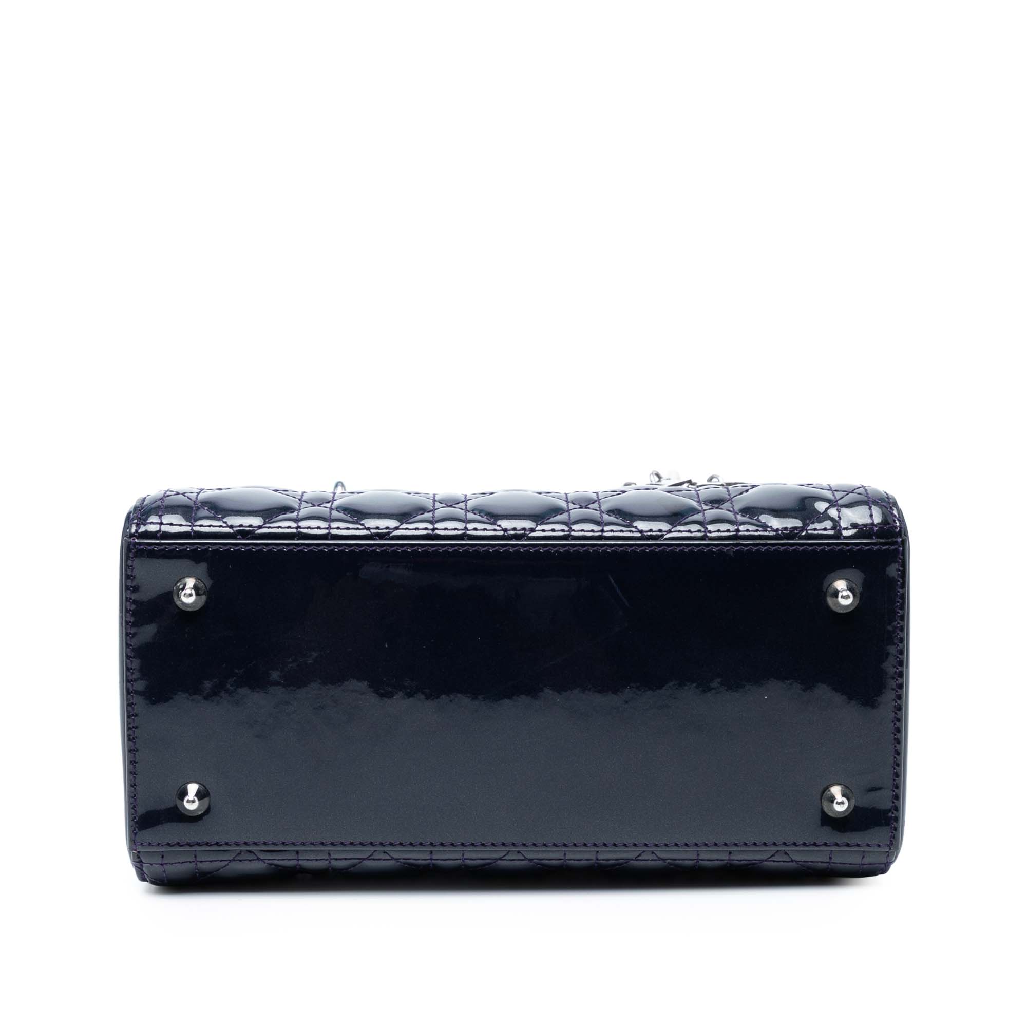 Medium Patent Cannage Lady Dior