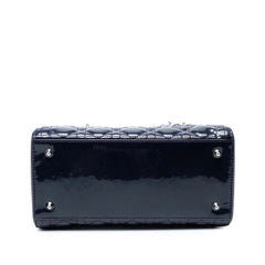 Medium Patent Cannage Lady Dior