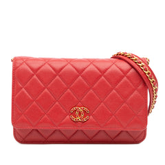 Quilted Lambskin 19 Wallet on Chain