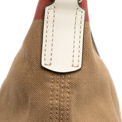 Mini Mega Check Canvas Ashby Tassel Bucket Bag