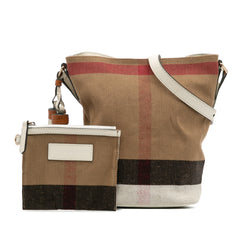 Mini Mega Check Canvas Ashby Tassel Bucket Bag