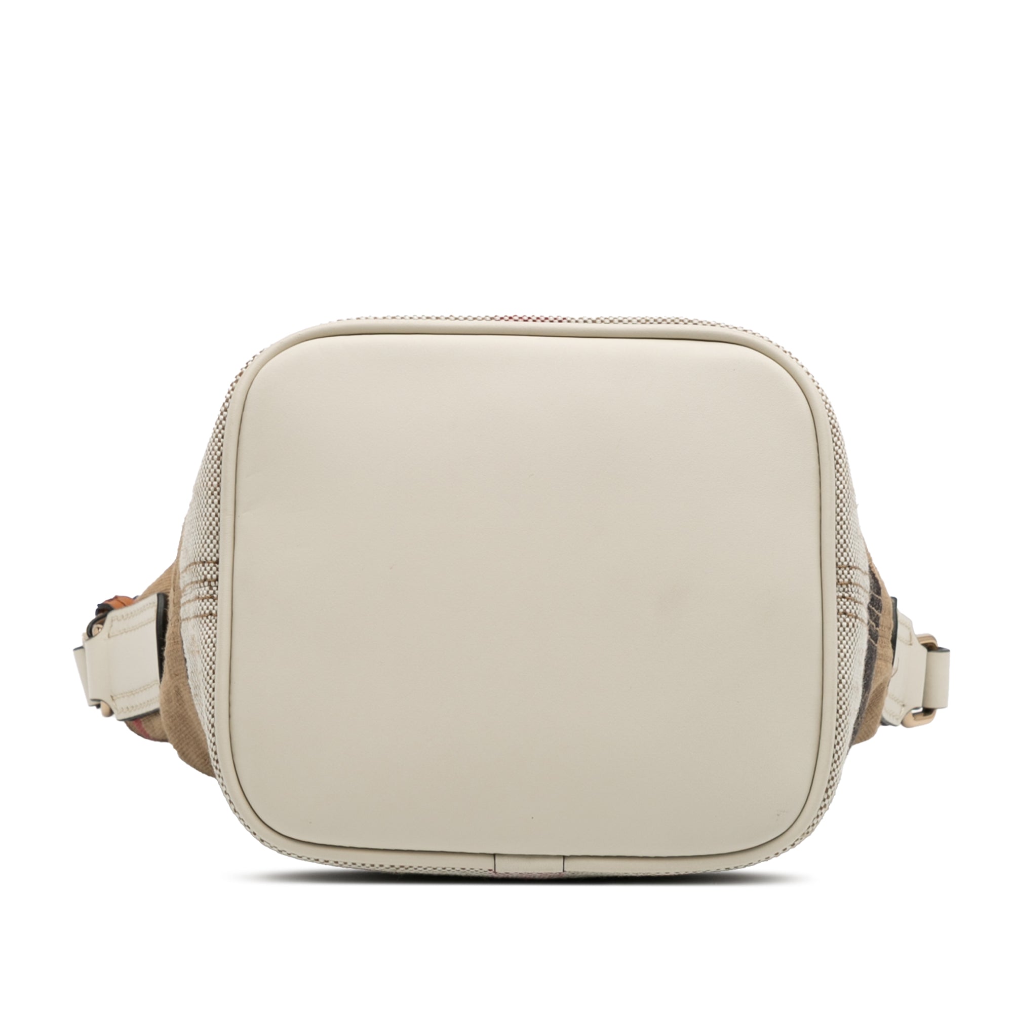 Mini Mega Check Canvas Ashby Tassel Bucket Bag