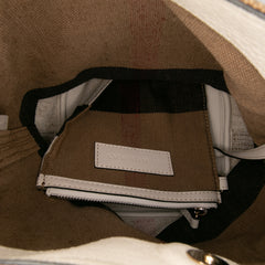 Mini Mega Check Canvas Ashby Tassel Bucket Bag
