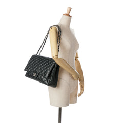 Maxi Classic Lambskin Double Flap