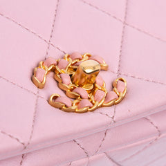 Quilted Lambskin Braided CC Single Flap