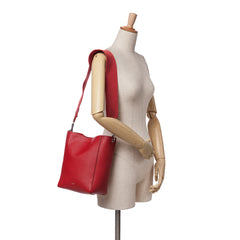 Small Leather Seau Sangle Bucket Bag