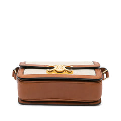 Teen Canvas and Calfskin Triomphe Crossbody