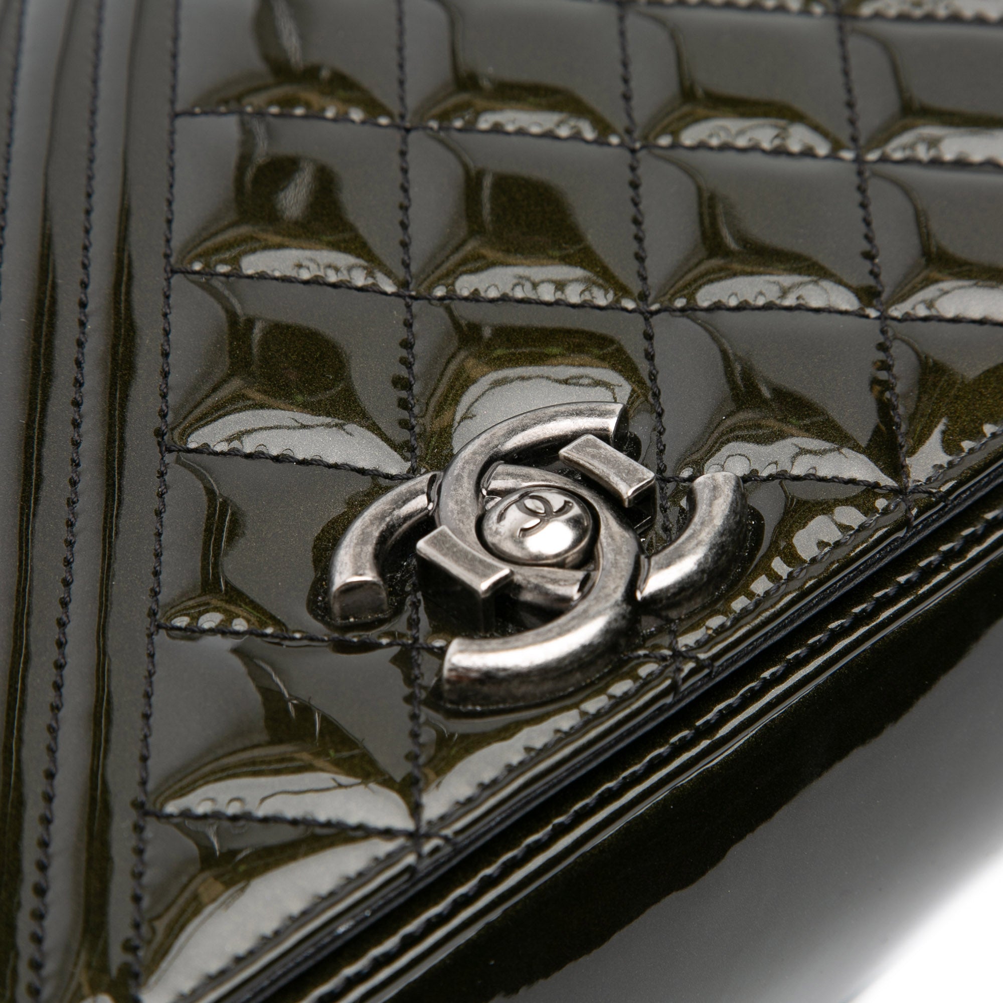 Medium Patent Coco Boy Flap